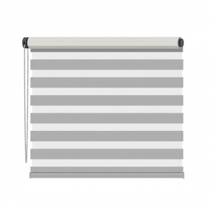 100mm Zebra Blind Dark Grey